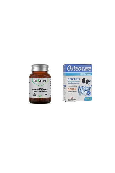 VeNatura Coenzyme Q10 200Mg- 30 Soft Calcium and Magnesium D3 Zinc 30 T Tablets