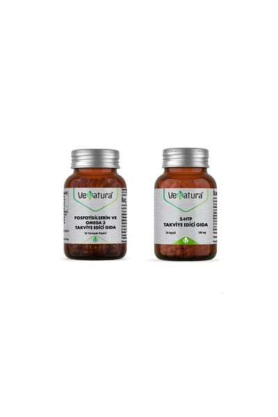 VeNatura 5-HTP 100 Mg + Phosfotidilcerin and Omega 3 - 30 Capsules