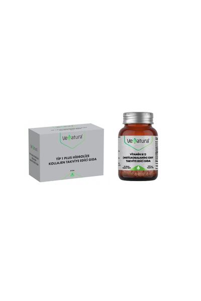 VeNatura Tipı Plus Hidrolize Kollajen 30 Saşe + B12 Metilkobalamin 30 Tablet