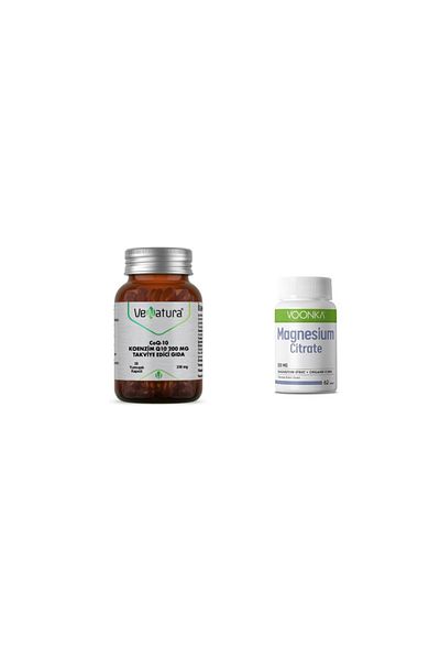 VeNatura Coenzyme Q10 and Magnesium - 200 Mg 30 Soft Capsules + 62 Tablets