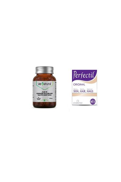 VeNatura Coenzyme Q10 and Perfectil - 200 Mg 30 Soft Capsules + 30 Tablets