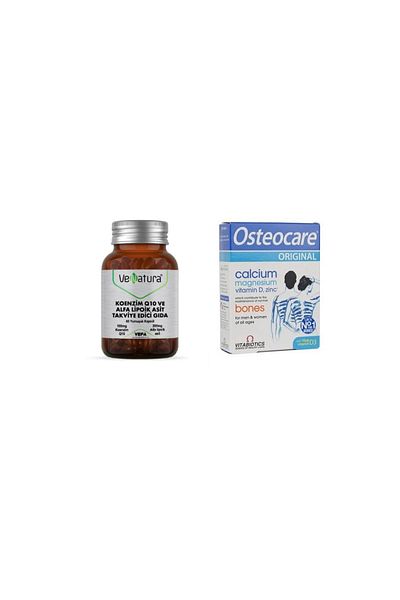 VeNatura Coenzyme Q10, Alpha Lipoic Acid 60 Capsules + Calcium, Magnesium, D3, Zinc 30 Tablets