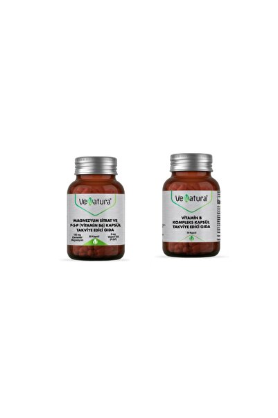 VeNatura Magnezyum Sitrat,p5p ( B6) 90 Kapsül + B Kompleks 30 Kapsül