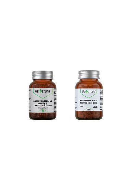 VeNatura Phosfotidylserin and Omega 3 30 Capsules + Magnesium Malat 60 Tablets
