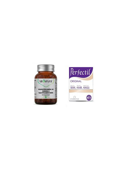 VeNatura Phosfotidylserin and Omega 3 30 Capsules + Perfectil 30 Tablets