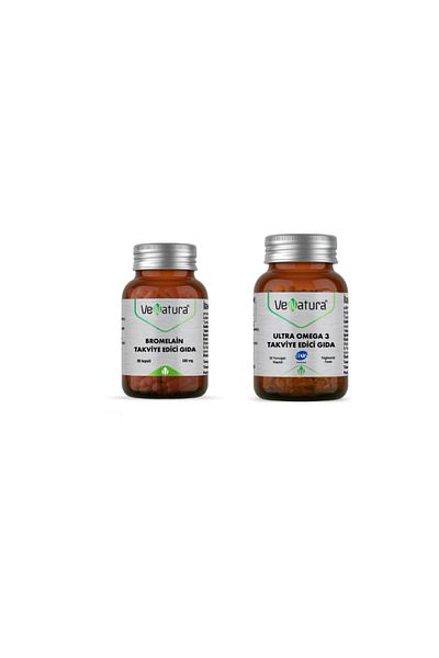 VeNatura Ultra Omega3 30 Capsules + Bromelain 60 Capsules