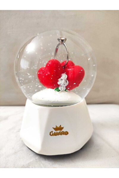 firdevsi hobi Tek Taş Kar Küresi Büyük Boy Müzikli Kurmalı