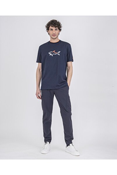 PAUL&SHARK Ανδρικό πλεκτό μπλουζάκι C.w. Βαμβάκι