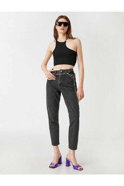 Koton Relaxed Fit Skinny Jeans - Mom Jean