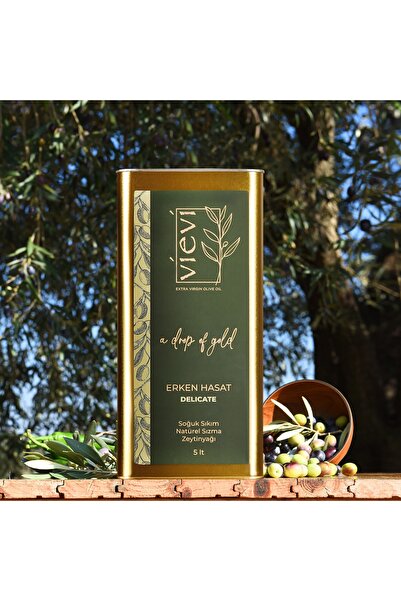 VİEVİ Delicate Erken Hasat Soğuk Sıkım Natürel Sızma Zeytinyağı 5lt-trilye