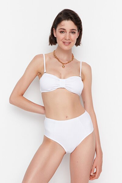 Trendyol Collection Bikini-Hose - Weiß - Unifarben