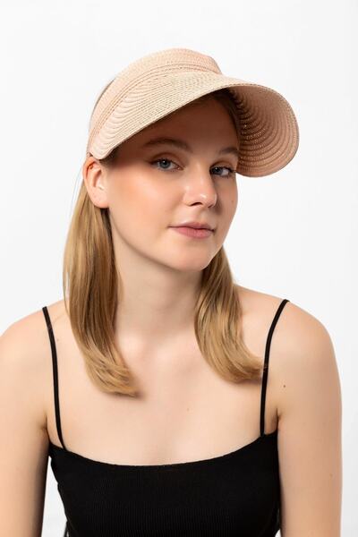 Saria Moda قبعة نسائية بيج من القش