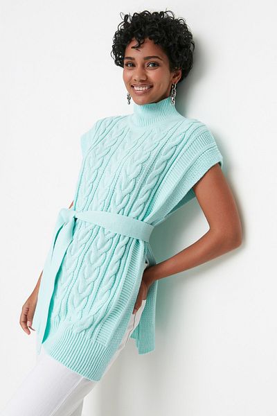 Trendyol Collection Strickweste - Grün - Oversized