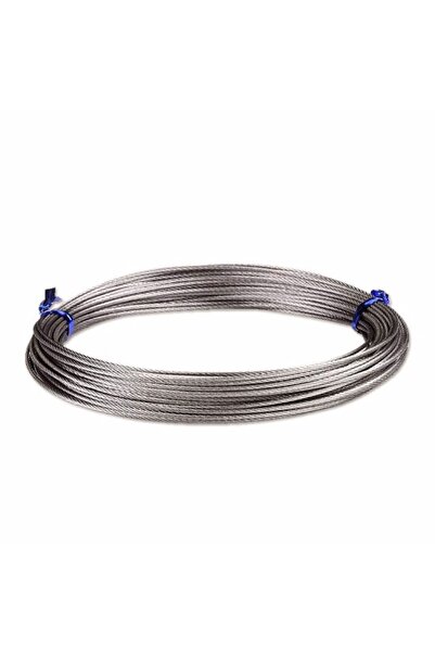 EgeÇelikHalat Paslanmaz Krom Çelik Halat 7x19 2 Mm 50 Metre