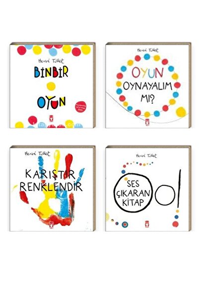 Timaş Çocuk Hediyeli Herve Tullet Okul Öncesi Etkinlik Karıştır Renklendi Oyun Oynayalım Mı Binbir Ses Çıkaran