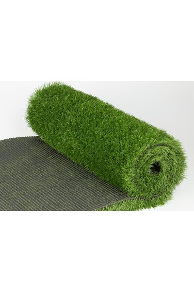 Store Nurteks 50mm Earth Green Suni Çim Yapay Çim Halı En 2 Metre Boy 2 Metre