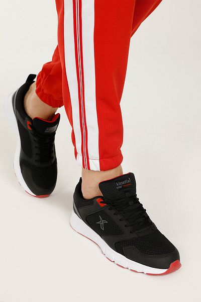 Kinetix Pantofi Gibson pentru femei/bărbați, negru, roșu, unisex, ocazional, 36/45 -2