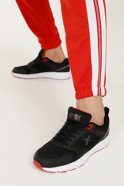 Kinetix Pantofi Gibson pentru femei/bărbați, negru, roșu, unisex, ocazional, 36/45 -2