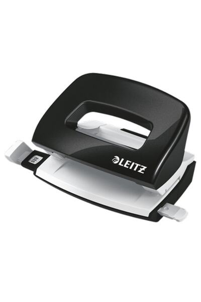 Leitz Delgeç Wow Mini 10 Sayfa Kapasiteli Metalik Siyah