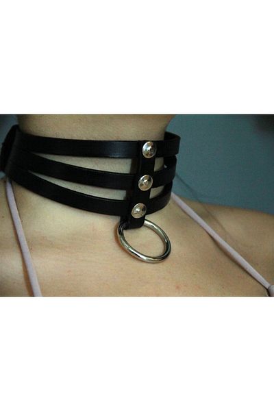 Touz Blunt Blunt Gothic Unisex 3-Piece Adjustable Choker Necklace