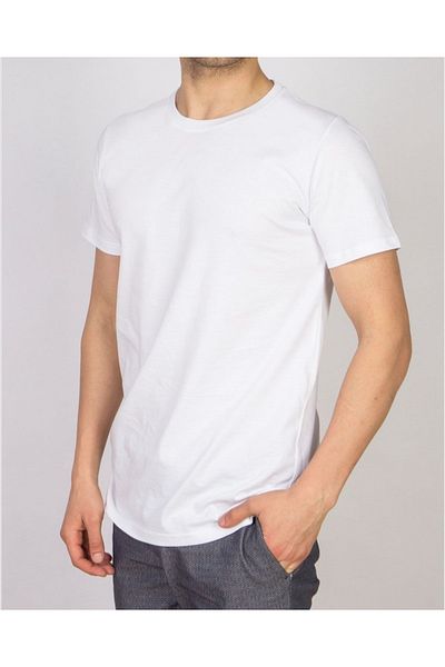 TİGERS S Unisex Λευκό μπλουζάκι με λαιμόκοψη από ύφασμα