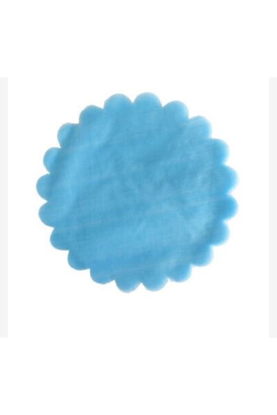 Acar Süs Culoare Albastru 24 cm 100 Bucuri Tifon Organza Fara Pietre