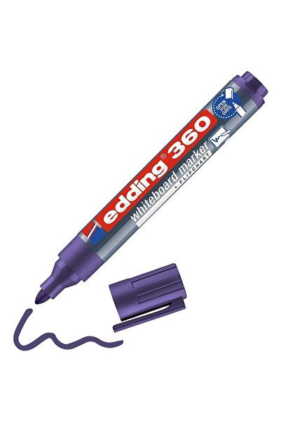Edding Silinebilir Beyaz Tahta Kalemi 360 Mor Flipchart Kalemi Sunum Kalemi
