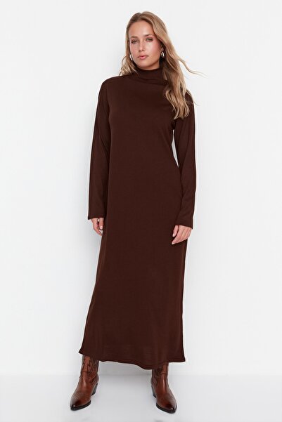 Trendyol Modest Dress - Brown - Shift