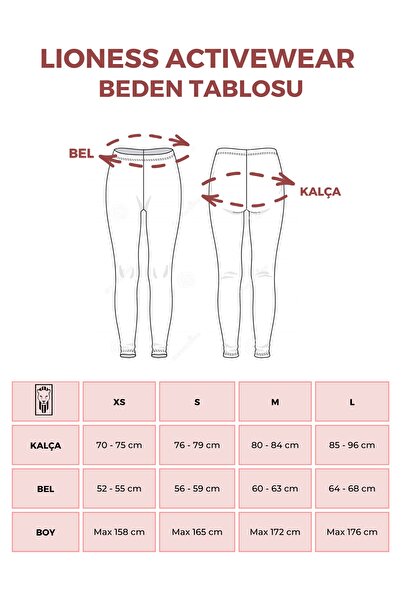 Lioness Activewear Gray High Waist Women's Tights with Side Pockets