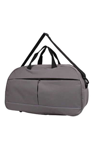 Bagacar 60x35x24 εκ. Unisex γκρι υφασμάτινη τσάντα παραλίας γυμναστικής και ταξιδιού