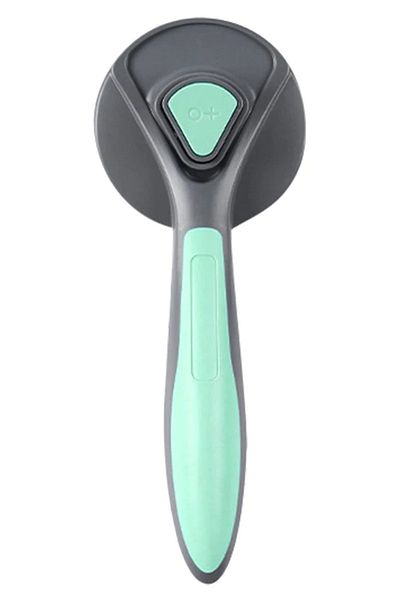 Kamardey Pet Cat Dog Automatic Cleaning Buttoned Hair Collector Comb Scratching Hair Comb Bristle Brush