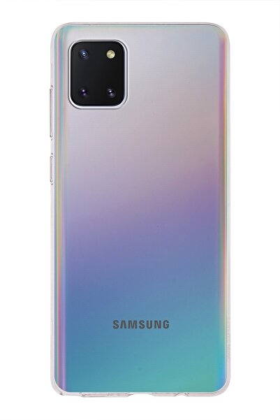 KILIFMANİA Samsung Galaxy Note 10 Lite Kapak 1mm Şeffaf Silikon Kılıf