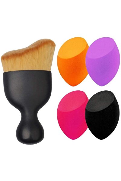 MUJGAN 2'li Cilt Seti Üçgen Kontür Fırça + 4'lü Sünger