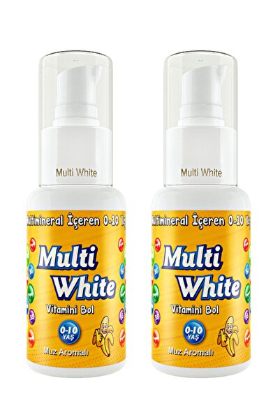 Multi White 0-10 Yaş Multivitamin Ve Multimineral Içeren Natural Muz Aromalı ...
