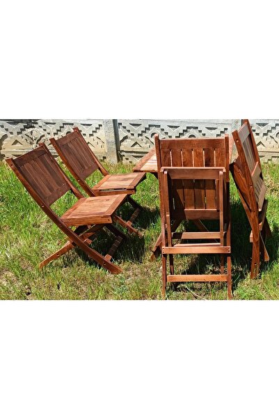 Wood Atölye Ahşap Masa Sandalye Seti Ultra Lüx Model