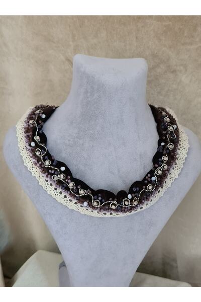 Leylace Embroidered Necklace-1