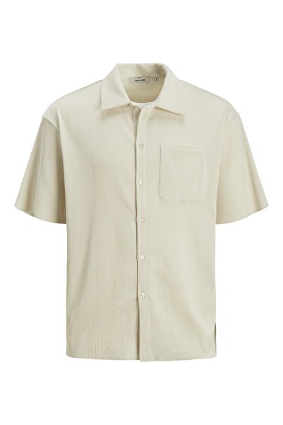 Jack & Jones Düz Renk Dokulu Gömlek