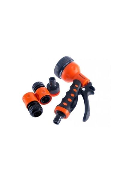 YDGR 7 Fonksiyonlu 4lü Otomatik Bahçe Sulama Seti Tabancası 1/2" Md-708