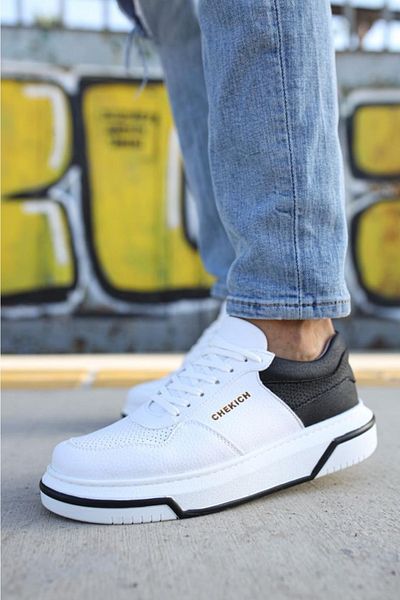BPM Chekich Ch075 Ipekyol White Sole Ανδρικά Παπούτσια Λευκά / Μαύρα