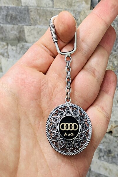 Doğan Silver Telkari Işlemeli El Yapımı Audi Gümüş Anahtarlık Dgn20841