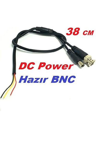 Cesur Bnc Hazır Kablo Dc Power Jack Erkek Cctv Kamera Bnc Uç