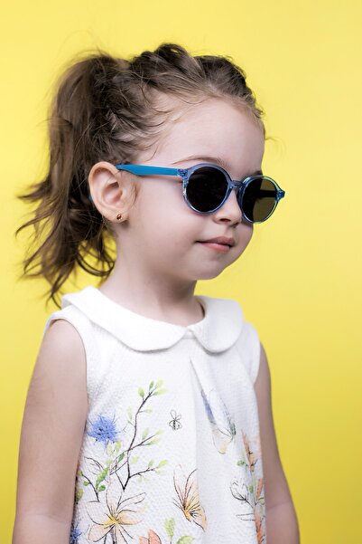 LUNOX Polarized Blue Sunglasses for 1-3 Years Old Children