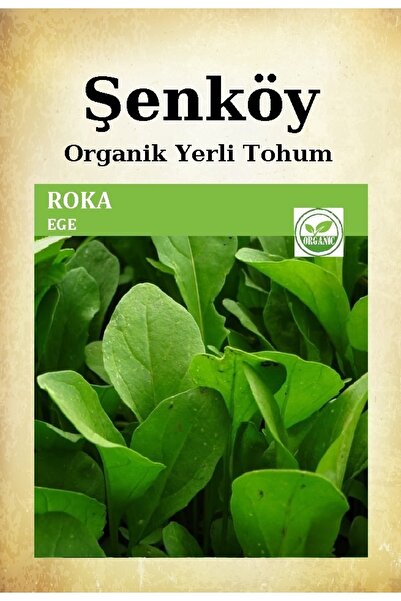 Şenköy Yerli Roka Tohumu Doğal Ata Geniş Yaprak Ege Roka Tohumu Pakette 10 gr...