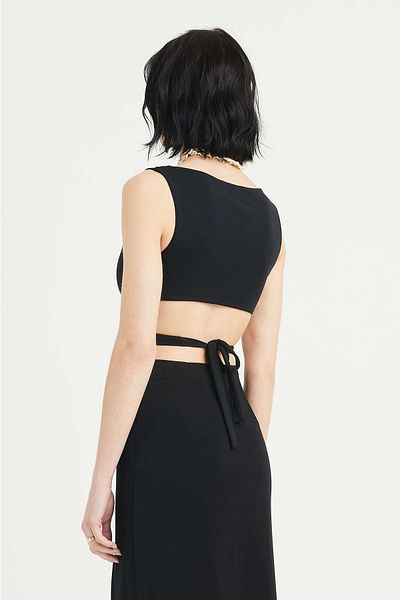 IAMNOTBASIC Women's Black Alexa Top