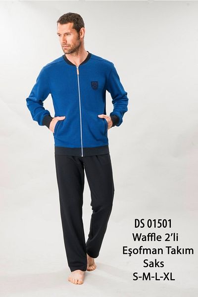 D'S Damat 01501 Σετ ανδρικής φόρμας Waffle