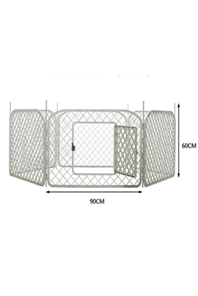 SKY TOPTAN Strong Plastik Köpek Oyun Bahçesi Çiti 6 Panel 90x60cm