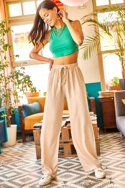 15 Outfits With Pastel Colored Palazzo Pants  Styleoholic