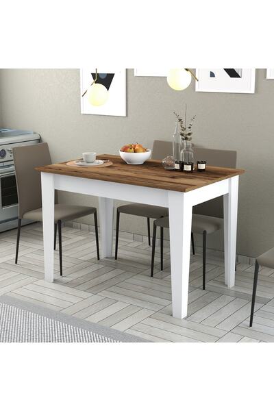 Variant Mobilya Variant Kiev Mutfak Masası - Beyaz / Ceviz