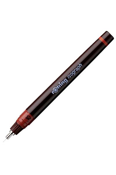 Rotring Rapido Isograph 0.10 mm Claret Red Calligraphy Pen - 1903394   Me1081