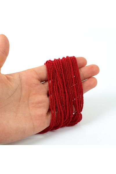 yfhobi 12 Series - Czech Sand Beads, Jewelry Making Beads, Red Color